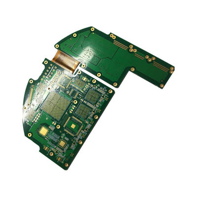 Good price White Silkscreen High Speed PCB with Gloss Green Solder Mask / Gold Surface Finishing online