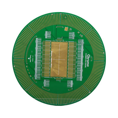 Good price Gloss Green High Speed PCB 0.5oz-12oz Copper Thickness Black Silkscreen Color online