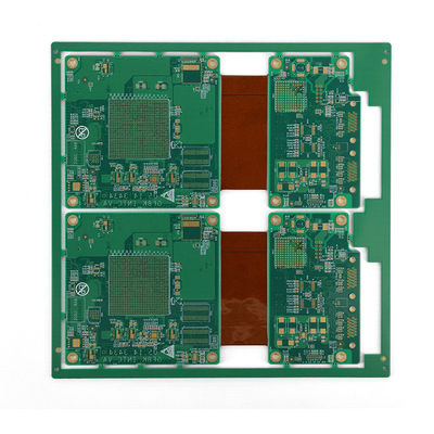 Good price Blue Rigid Flexible PCB with Minimum Bend Radius of 0.5mm and Drilling Size of Min 0.0078” 0.2mm online